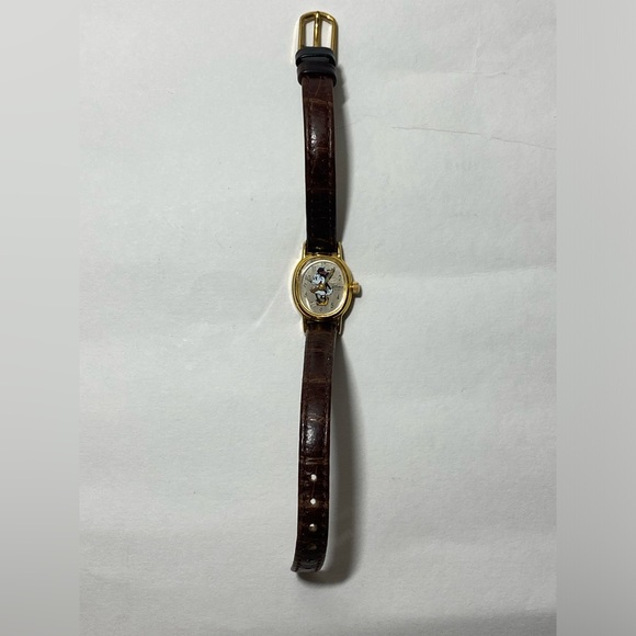 Minnie Mouse Disney Time Works Tiny Oval Wrist Watch for Her - Picture 10 of 10